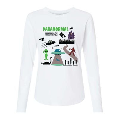 Paranormal Investigator Funny Ghost Hunting Womens Cotton Relaxed Long Sleeve T-Shirt