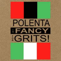 Polenta Is Fancy For Grits Cotton Canvas Backpack