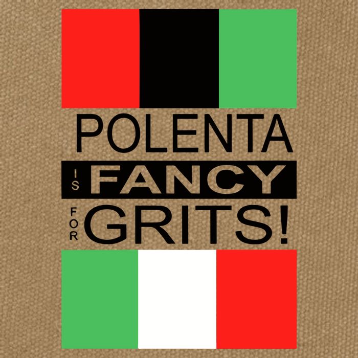 Polenta Is Fancy For Grits Cotton Canvas Backpack