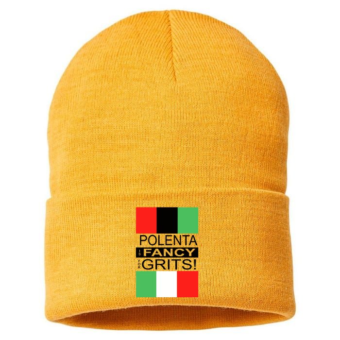 Polenta Is Fancy For Grits Sustainable Knit Beanie