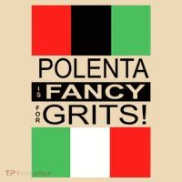 Polenta Is Fancy For Grits Drawstring Bag