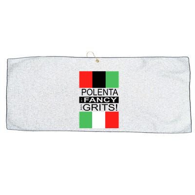 Polenta Is Fancy For Grits Large Microfiber Waffle Golf Towel