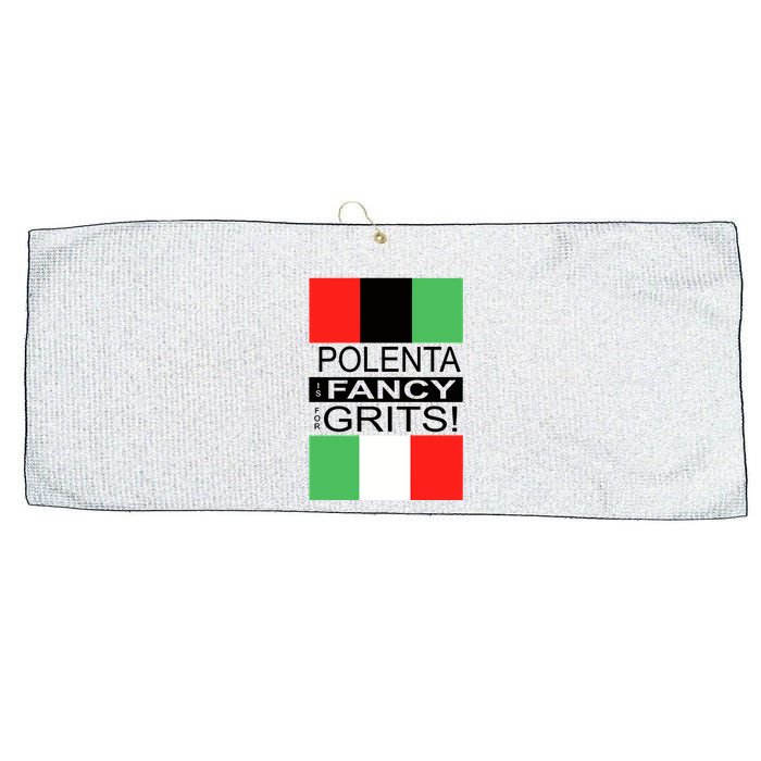 Polenta Is Fancy For Grits Large Microfiber Waffle Golf Towel