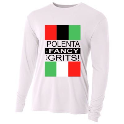 Polenta Is Fancy For Grits Cooling Performance Long Sleeve Crew