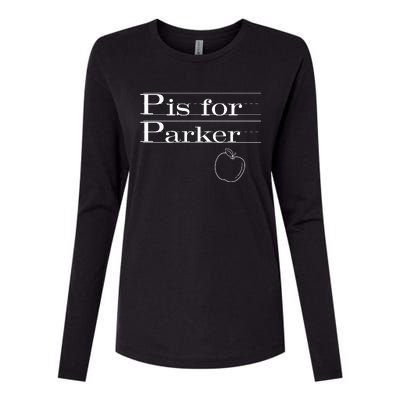 P Is For Parker Awesome Back To School Gift For Kids Womens Cotton Relaxed Long Sleeve T-Shirt