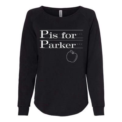 P Is For Parker Awesome Back To School Gift For Kids Womens California Wash Sweatshirt