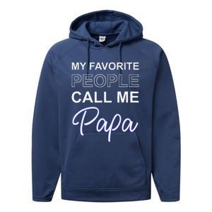 Papa Italy Father Day Apparel Italiano Italian Dad Performance Fleece Hoodie