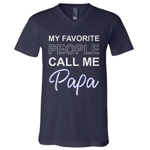 Papa Italy Father Day Apparel Italiano Italian Dad V-Neck T-Shirt