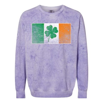 Patriotic Irish Flag Ireland Shamrock St Patricks Day Gift Colorblast Crewneck Sweatshirt