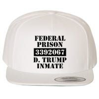 Prison Inmate Federal Prison 3392067 Trump Halloween Wool Snapback Cap