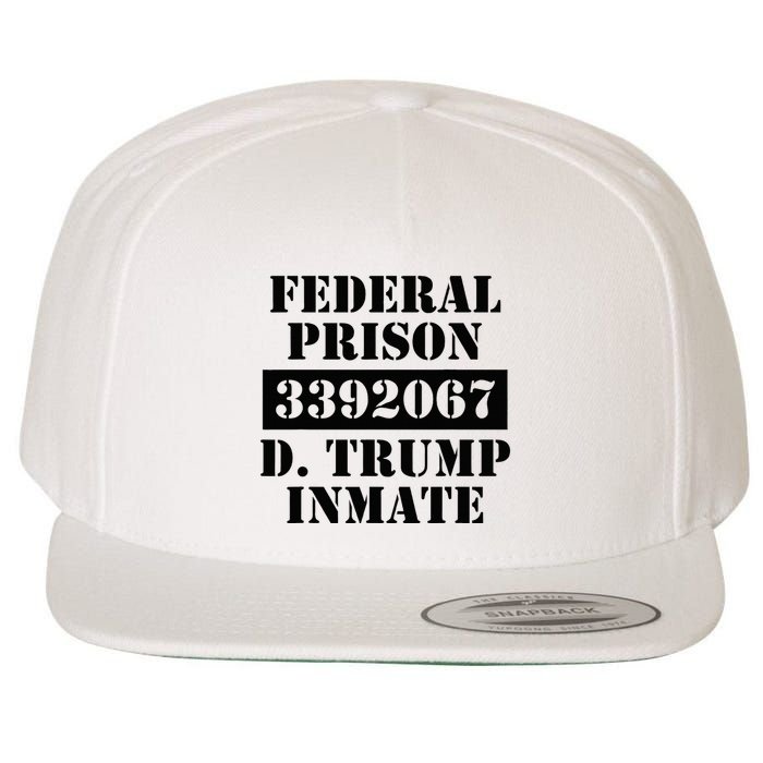 Prison Inmate Federal Prison 3392067 Trump Halloween Wool Snapback Cap