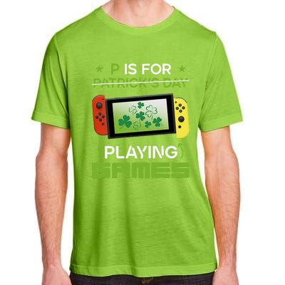 P Is For Playing Games Adult ChromaSoft Performance T-Shirt