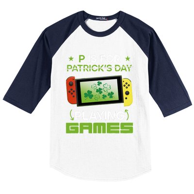 P Is For Playing Games Baseball Sleeve Shirt