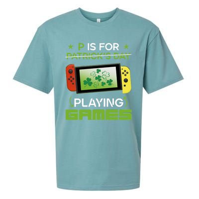 P Is For Playing Games Sueded Cloud Jersey T-Shirt