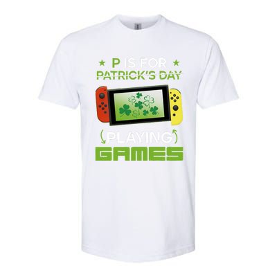 P Is For Playing Games Softstyle® CVC T-Shirt