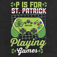 P Is For Playing Game St Patricks Day Video Game Gamer Lover Trucker Hat