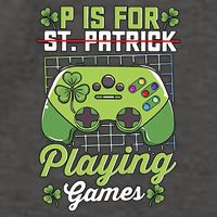P Is For Playing Game St Patricks Day Video Game Gamer Lover Vector Backpack