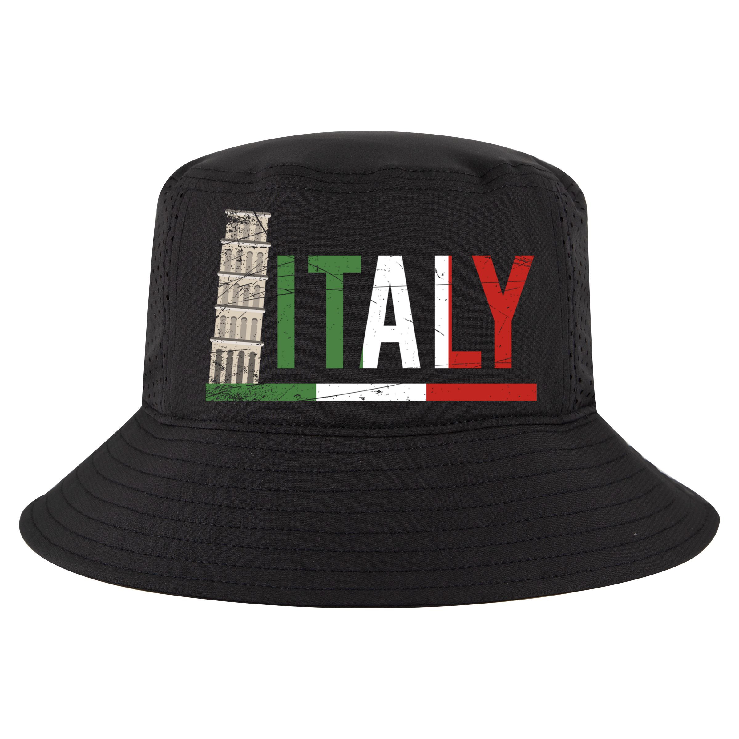 Pisa Italian Flag Family Trip Italy Vacation Europe Travel Gift Cool Comfort Performance Bucket Hat