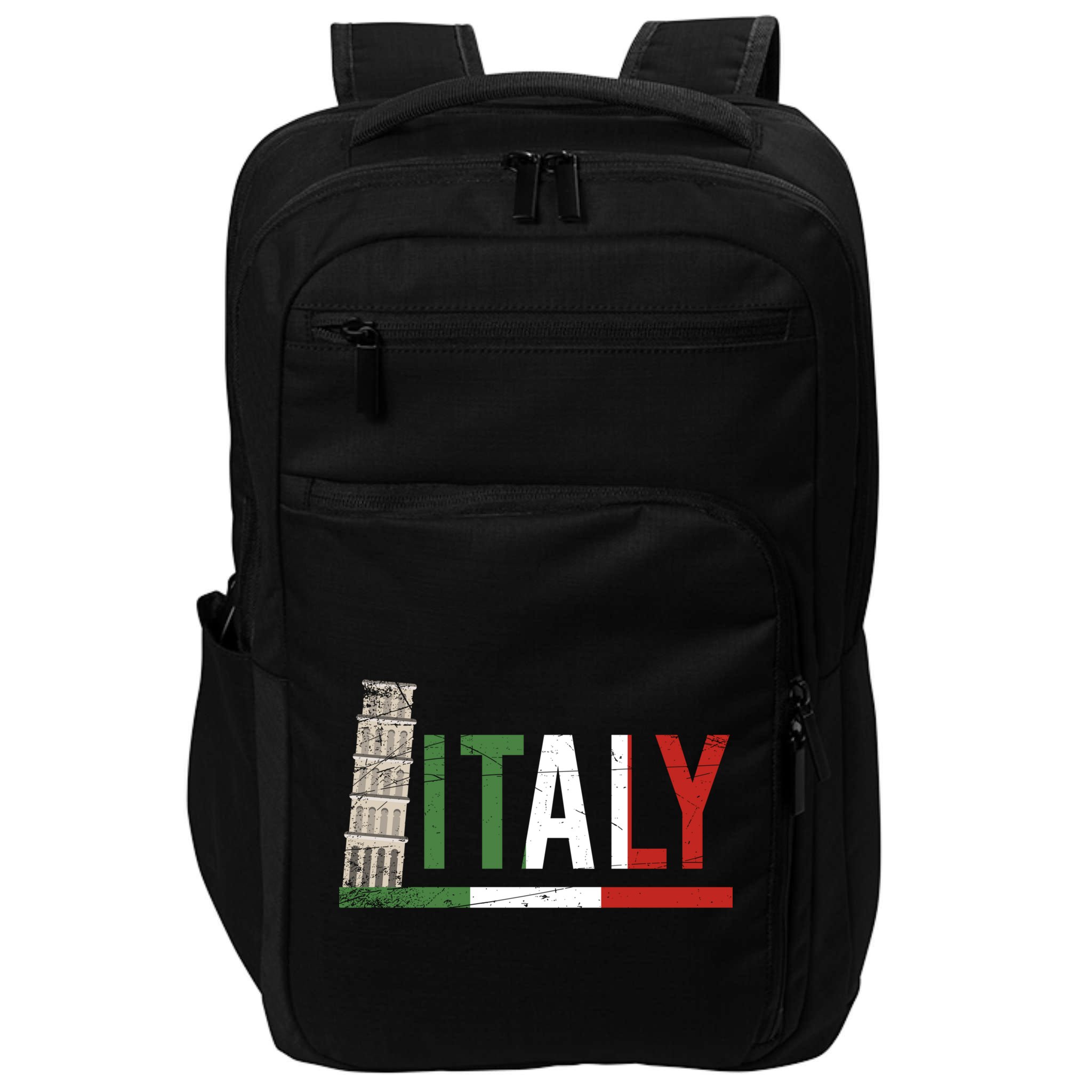 Pisa Italian Flag Family Trip Italy Vacation Europe Travel Gift Impact Tech Backpack