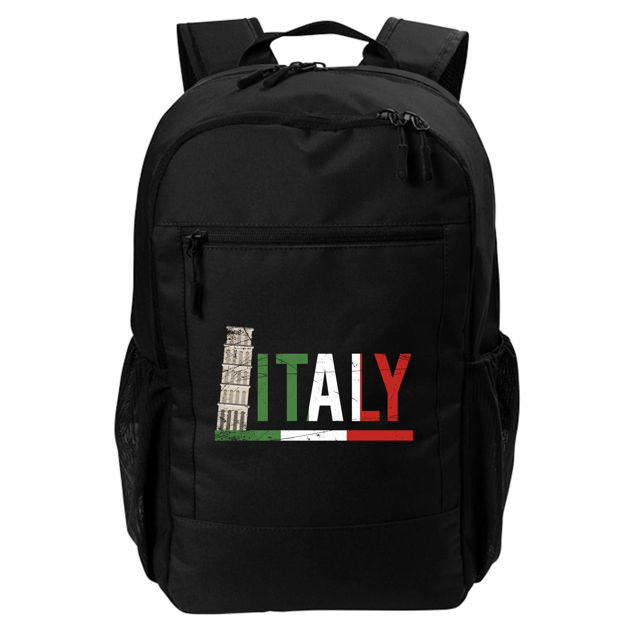 Pisa Italian Flag Family Trip Italy Vacation Europe Travel Gift Backpack