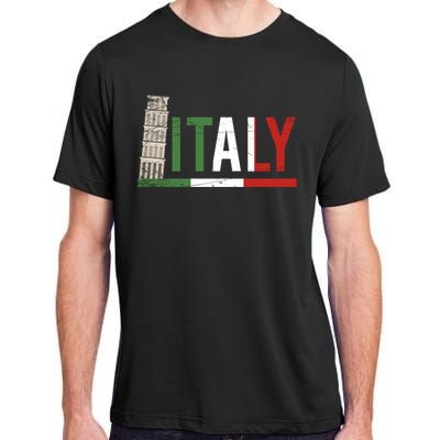 Pisa Italian Flag Family Trip Italy Vacation Europe Travel Gift Adult ChromaSoft Performance T-Shirt