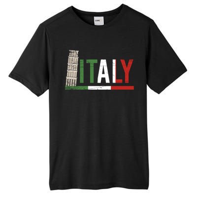 Pisa Italian Flag Family Trip Italy Vacation Europe Travel Gift Tall Fusion ChromaSoft Performance T-Shirt