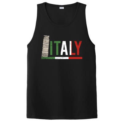 Pisa Italian Flag Family Trip Italy Vacation Europe Travel Gift PosiCharge Competitor Tank