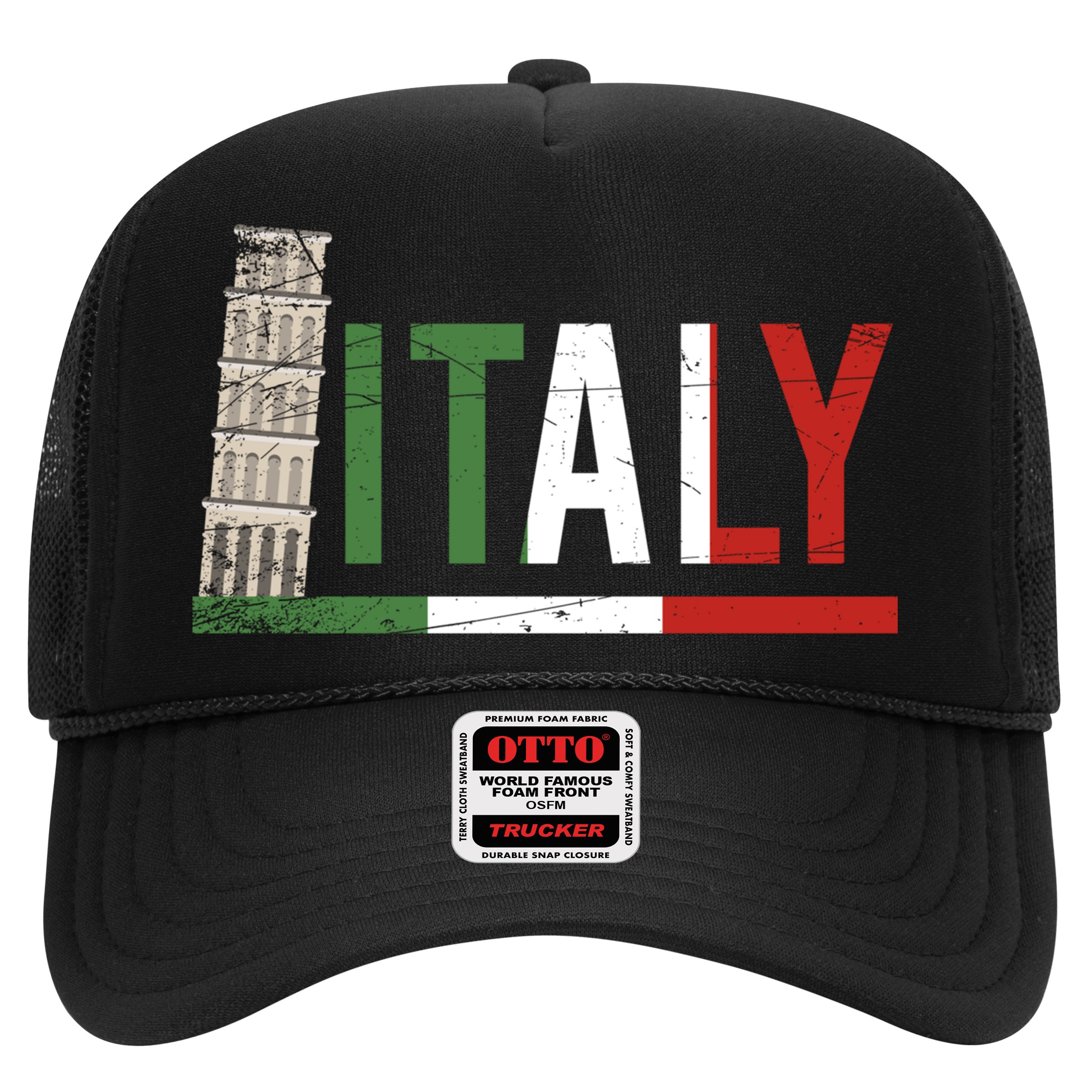 Pisa Italian Flag Family Trip Italy Vacation Europe Travel Gift Hat