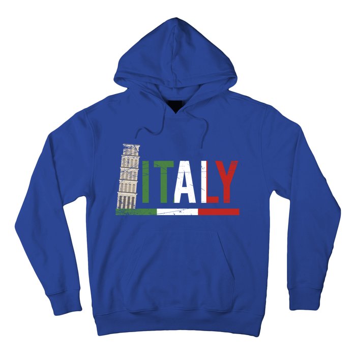 Pisa Italian Flag Family Trip Italy Vacation Europe Travel Gift Hoodie