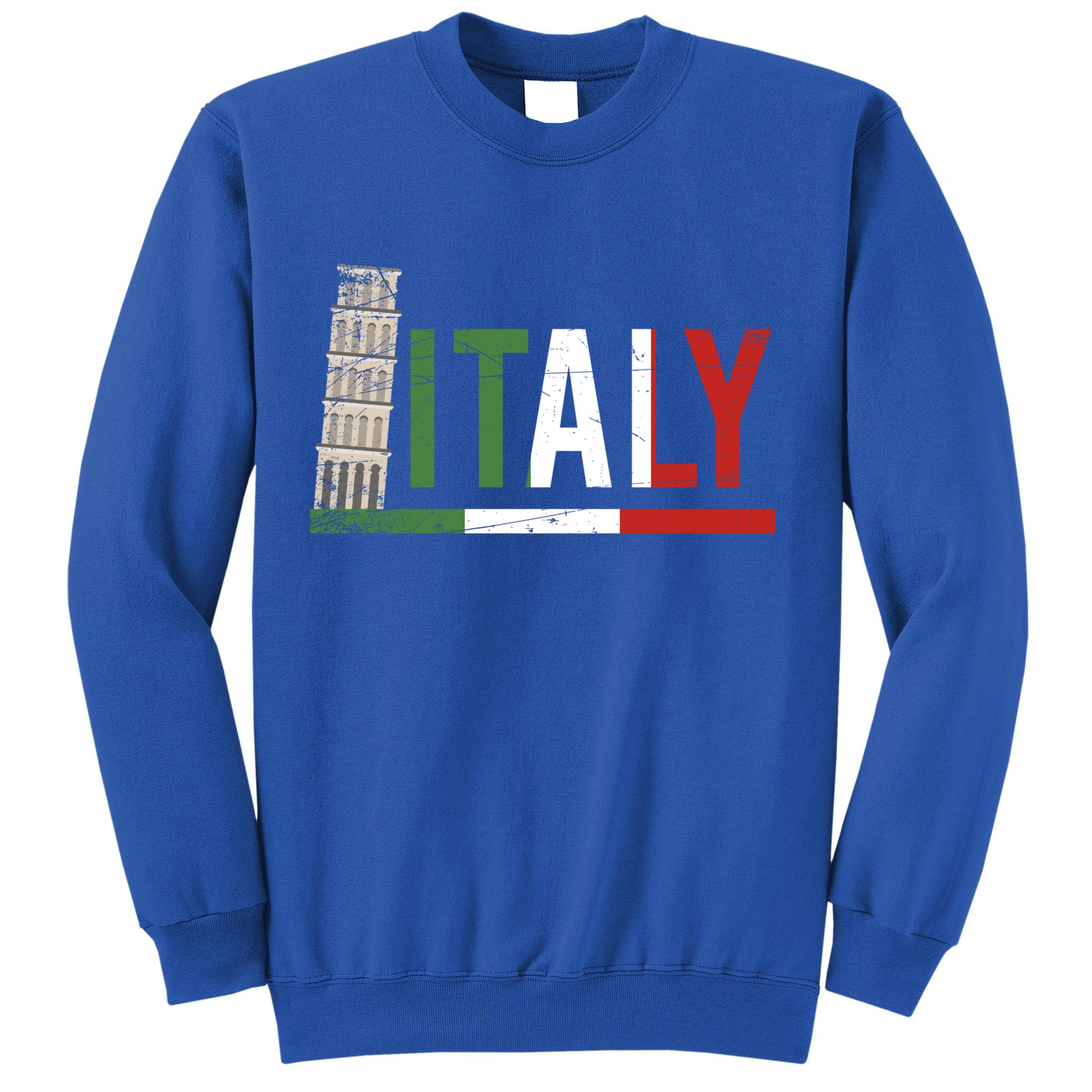 Pisa Italian Flag Family Trip Italy Vacation Europe Travel Gift Sweatshirt