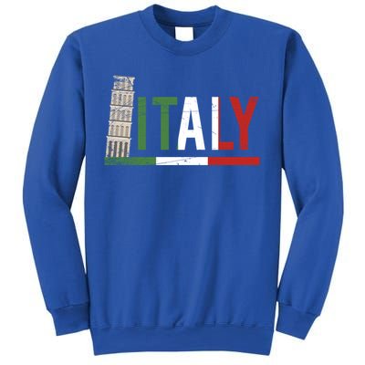 Pisa Italian Flag Family Trip Italy Vacation Europe Travel Gift Sweatshirt