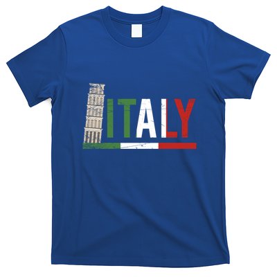 Pisa Italian Flag Family Trip Italy Vacation Europe Travel Gift T-Shirt