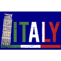 Pisa Italian Flag Family Trip Italy Vacation Europe Travel Gift Bumper Sticker