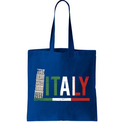 Pisa Italian Flag Family Trip Italy Vacation Europe Travel Gift Tote Bag