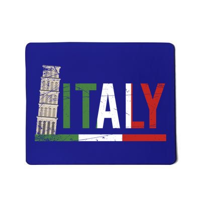 Pisa Italian Flag Family Trip Italy Vacation Europe Travel Gift Mousepad