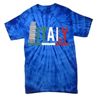 Pisa Italian Flag Family Trip Italy Vacation Europe Travel Gift Tie-Dye T-Shirt