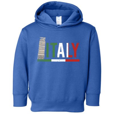 Pisa Italian Flag Family Trip Italy Vacation Europe Travel Gift Toddler Hoodie