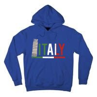 Pisa Italian Flag Family Trip Italy Vacation Europe Travel Gift Tall Hoodie