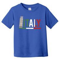 Pisa Italian Flag Family Trip Italy Vacation Europe Travel Gift Toddler T-Shirt