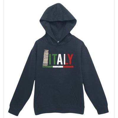 Pisa Italian Flag Family Trip Italy Vacation Europe Travel Gift Urban Pullover Hoodie