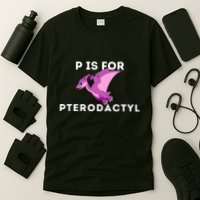 P Is For Pterodactyl Dinosaur Word Play T-Shirt