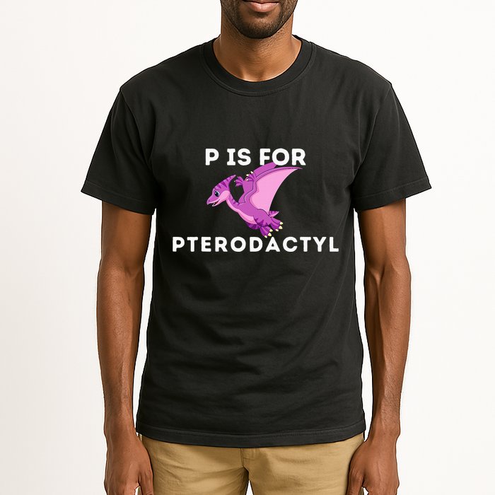 P Is For Pterodactyl Dinosaur Word Play Tall T-Shirt