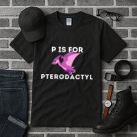 P Is For Pterodactyl Dinosaur Word Play Tall T-Shirt