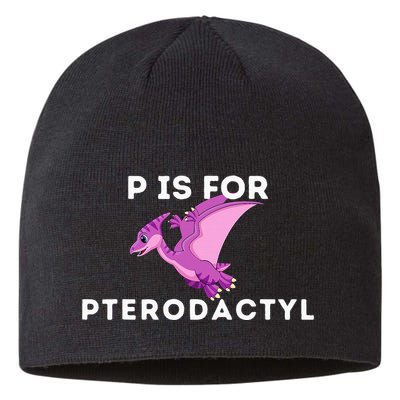 P Is For Pterodactyl Dinosaur Word Play Sustainable Beanie