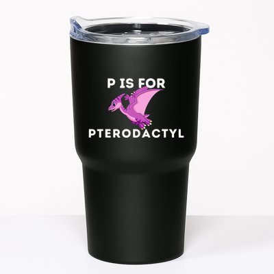 P Is For Pterodactyl Dinosaur Word Play Tumbler