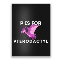 P Is For Pterodactyl Dinosaur Word Play Poster