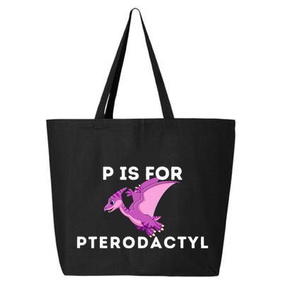 P Is For Pterodactyl Dinosaur Word Play 25L Jumbo Tote