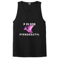 P Is For Pterodactyl Dinosaur Word Play PosiCharge Competitor Tank
