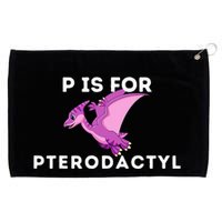 P Is For Pterodactyl Dinosaur Word Play Grommeted Golf Towel