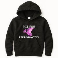 P Is For Pterodactyl Dinosaur Word Play Kids Hoodie